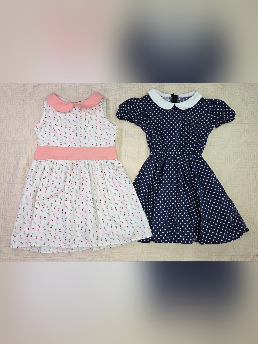 Bundle of 2 Hemet Girls Vintage-Style Dresses - Sizes 8 & 10